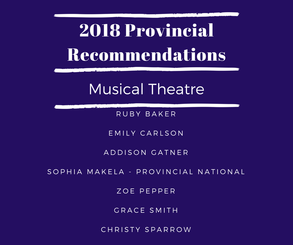 2018 Musical Theatre